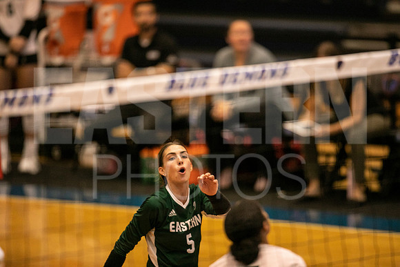 Eastern Michigan University Volleyball compete at the DePaul Invitational vs St Louis University. August 9, 2022