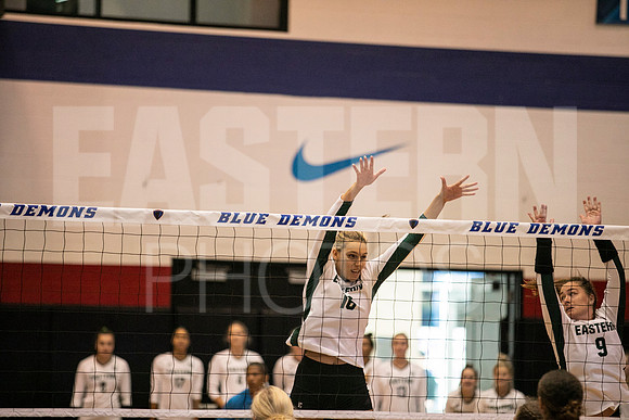 Eastern Michigan University Volleyball compete at the DePaul Invitational vs St Louis University. August 9, 2022