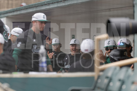 The Eastern Michigan University baseball team compete in the first game of the 2025 MAC Baseball Tournament in Avon, OH on May 21, 2025,  (Photo by:Walt Middleton Photography)