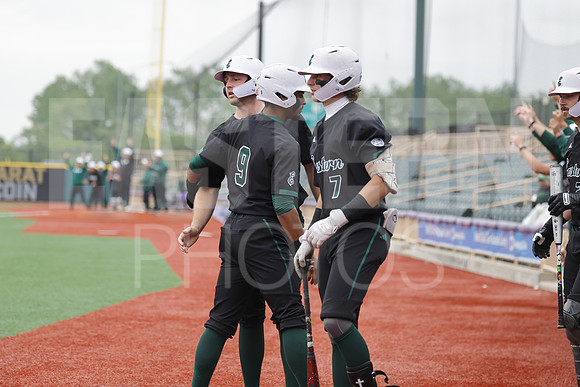 The Eastern Michigan University baseball team compete in the first game of the 2025 MAC Baseball Tournament in Avon, OH on May 21, 2025,  (Photo by:Walt Middleton Photography)