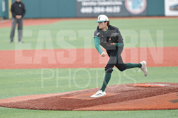The Eastern Michigan University baseball team compete in the first game of the 2025 MAC Baseball Tournament in Avon, OH on May 21, 2025,  (Photo by:Walt Middleton Photography)