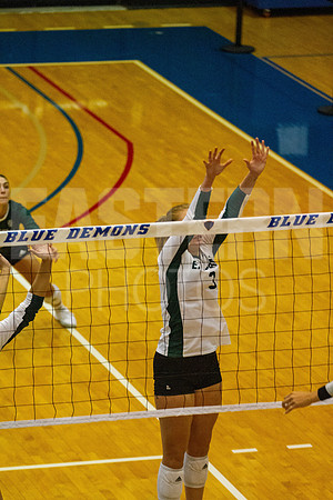 Eastern Michigan University Volleyball compete at the DePaul Invitational vs St Louis University. August 9, 2022