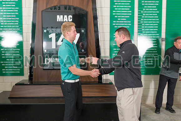 2019 EMU Men's Golf Championship Ring Ceremony