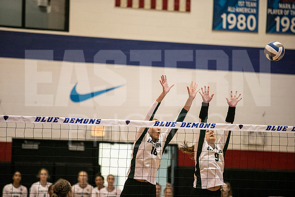 Eastern Michigan University Volleyball compete at the DePaul Invitational vs St Louis University. August 9, 2022