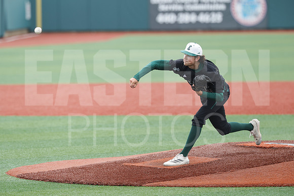 The Eastern Michigan University baseball team compete in the first game of the 2025 MAC Baseball Tournament in Avon, OH on May 21, 2025,  (Photo by:Walt Middleton Photography)