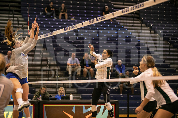 Eastern Michigan University Volleyball compete at the DePaul Invitational vs St Louis University. August 9, 2022