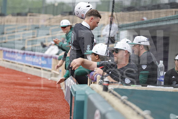 The Eastern Michigan University baseball team compete in the first game of the 2025 MAC Baseball Tournament in Avon, OH on May 21, 2025,  (Photo by:Walt Middleton Photography)