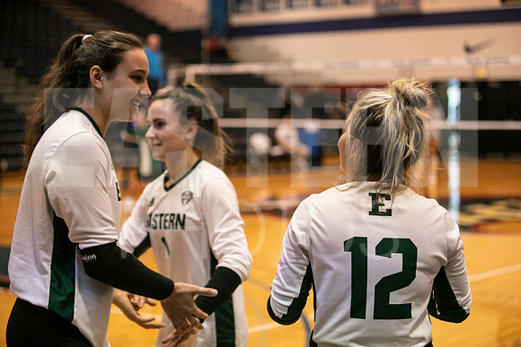 Eastern Michigan University Volleyball compete at the DePaul Invitational vs St Louis University. August 9, 2022