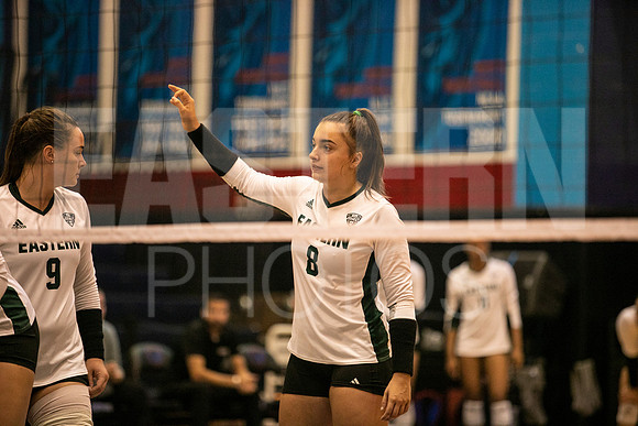 Eastern Michigan University Volleyball compete at the DePaul Invitational vs St Louis University. August 9, 2022
