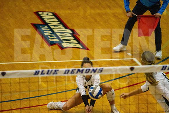 Eastern Michigan University Volleyball compete at the DePaul Invitational vs St Louis University. August 9, 2022