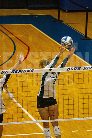 Eastern Michigan University Volleyball compete at the DePaul Invitational vs St Louis University. August 9, 2022