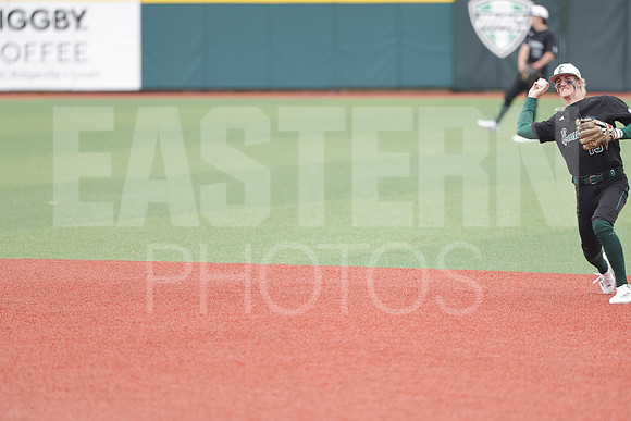 The Eastern Michigan University baseball team compete in the first game of the 2025 MAC Baseball Tournament in Avon, OH on May 21, 2025,  (Photo by:Walt Middleton Photography)