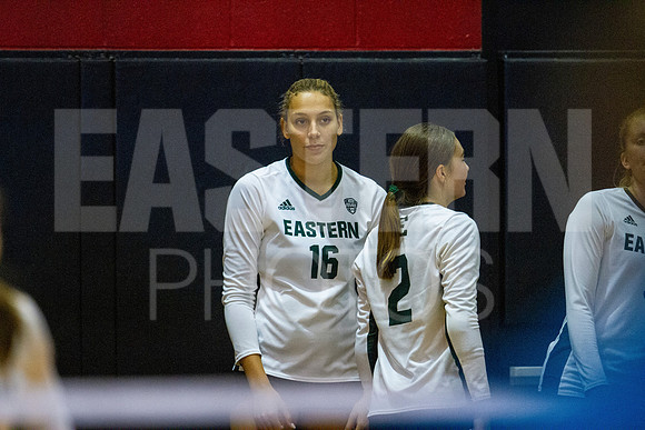 Eastern Michigan University Volleyball compete at the DePaul Invitational vs St Louis University. August 9, 2022