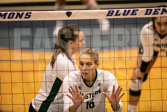 Eastern Michigan University Volleyball compete at the DePaul Invitational vs St Louis University. August 9, 2022